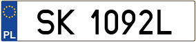 Truck License Plate